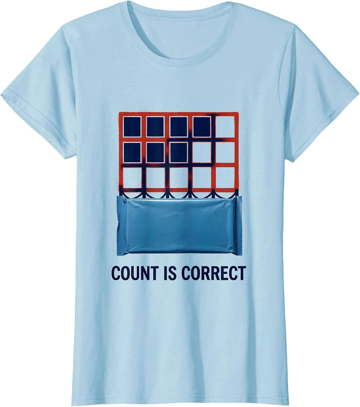 Count Is Correct Funny Surgical Tech Scrub Tech Appreciation T-Shirt - Baby Blue
