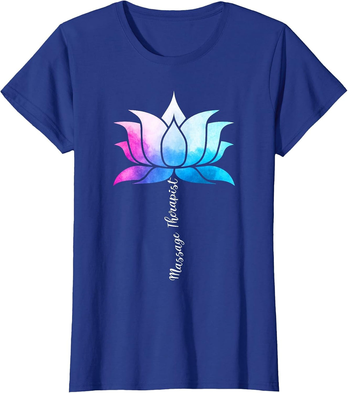 Ph Funny Massage Therapist Costume Color Lotus Therapy T-Shirt - Royal Blue