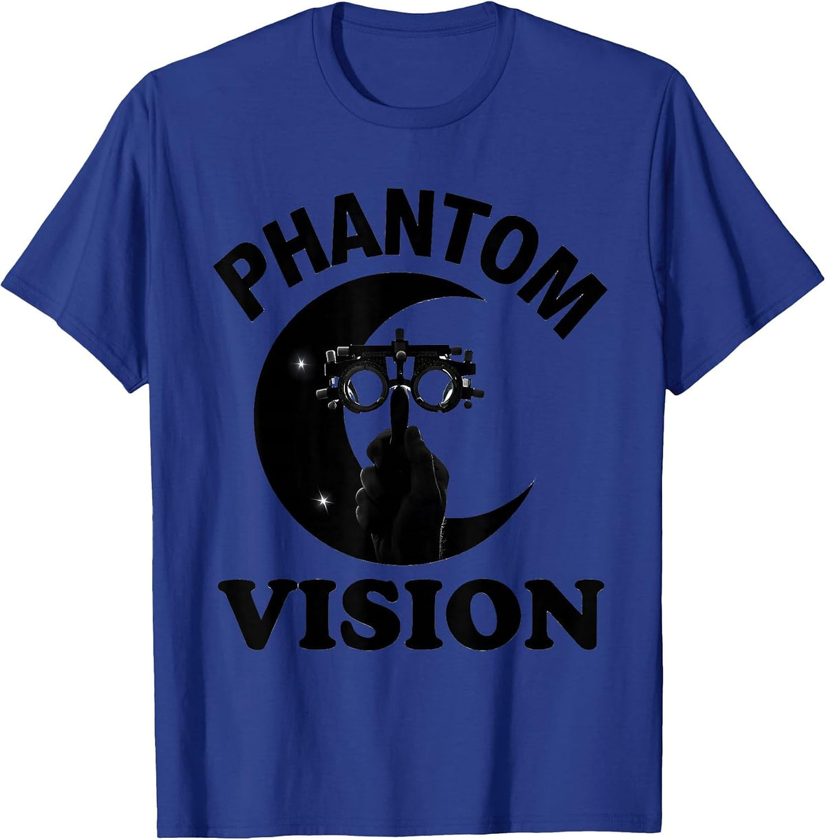 Phantom Vision Silhouette Halloween Optometrist Eye Doctor T-Shirt - Royal Blue