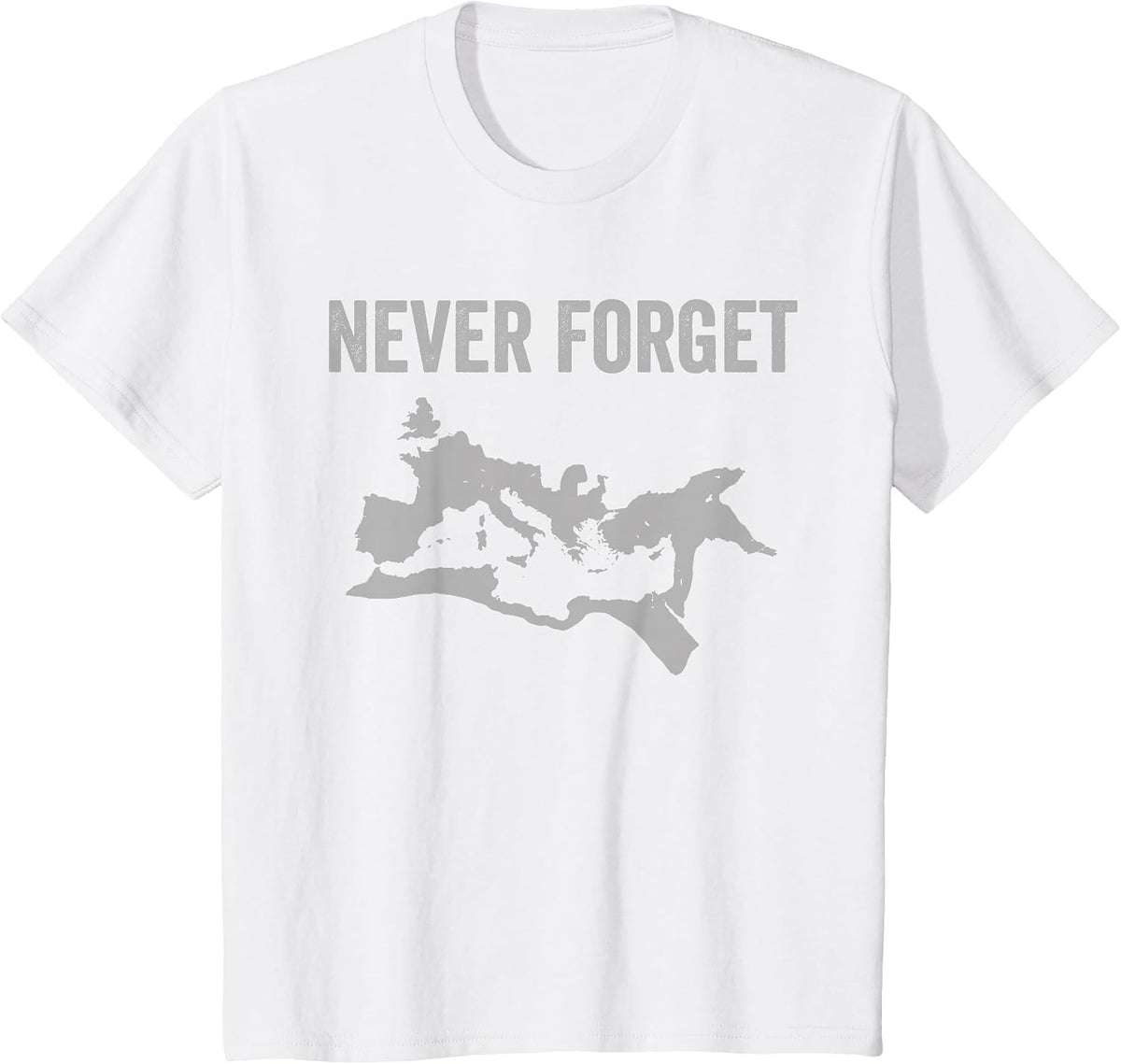 The Roman Empire map Never Forget Ancient Rome Historic maps T-Shirt - White