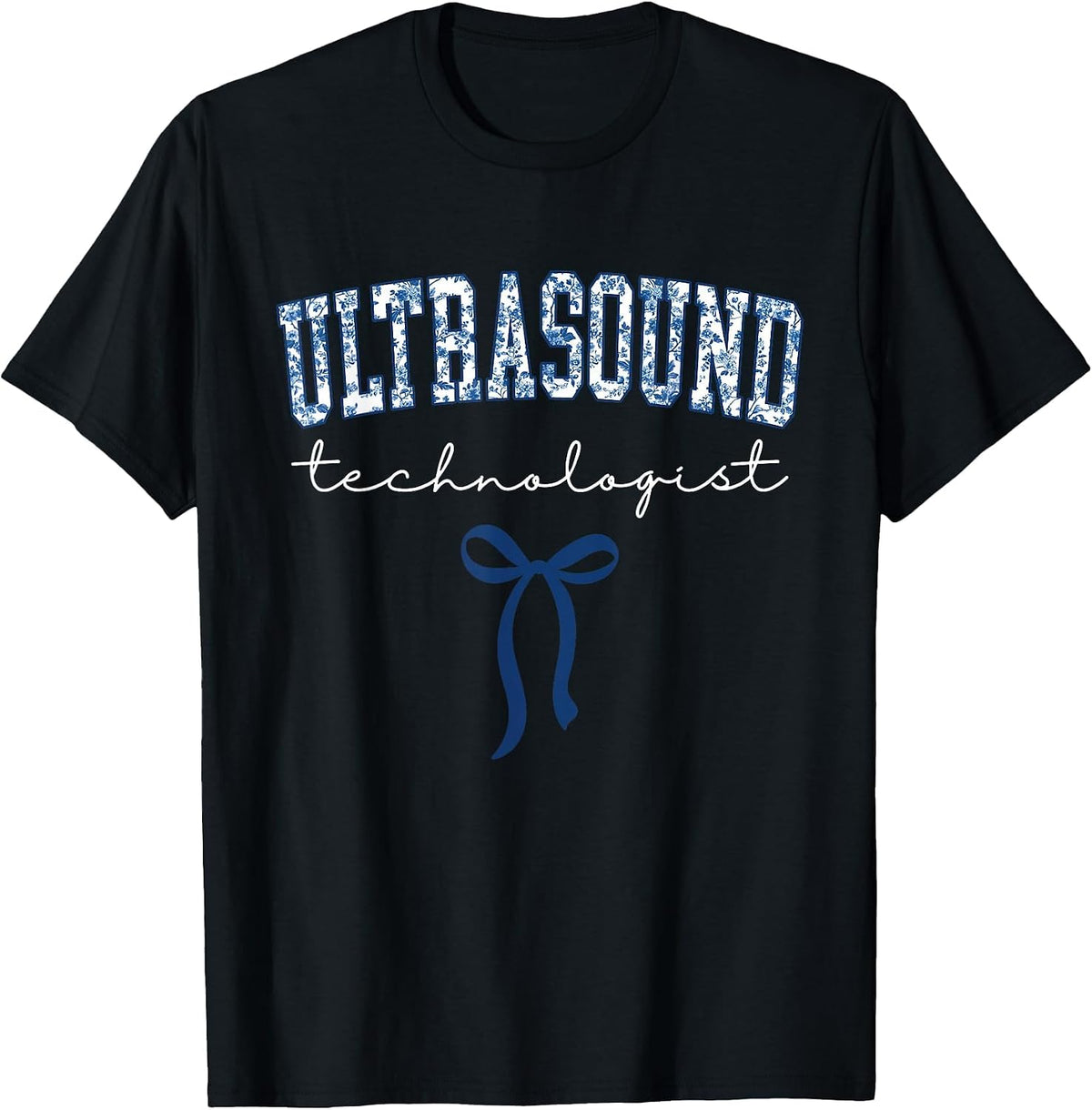 Ultrasound Technologist Sonographer Medical Imaging T-Shirt - Black