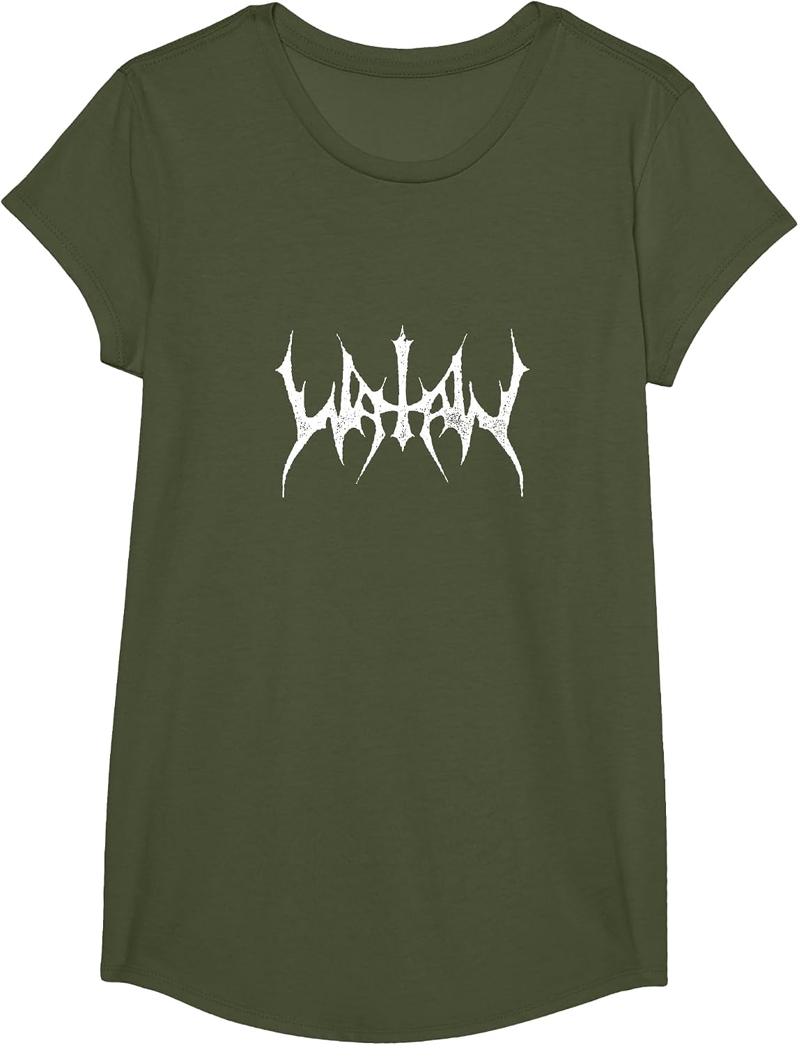 Watain - Logo - Official Merchandise T-Shirt - Girls Olive Green