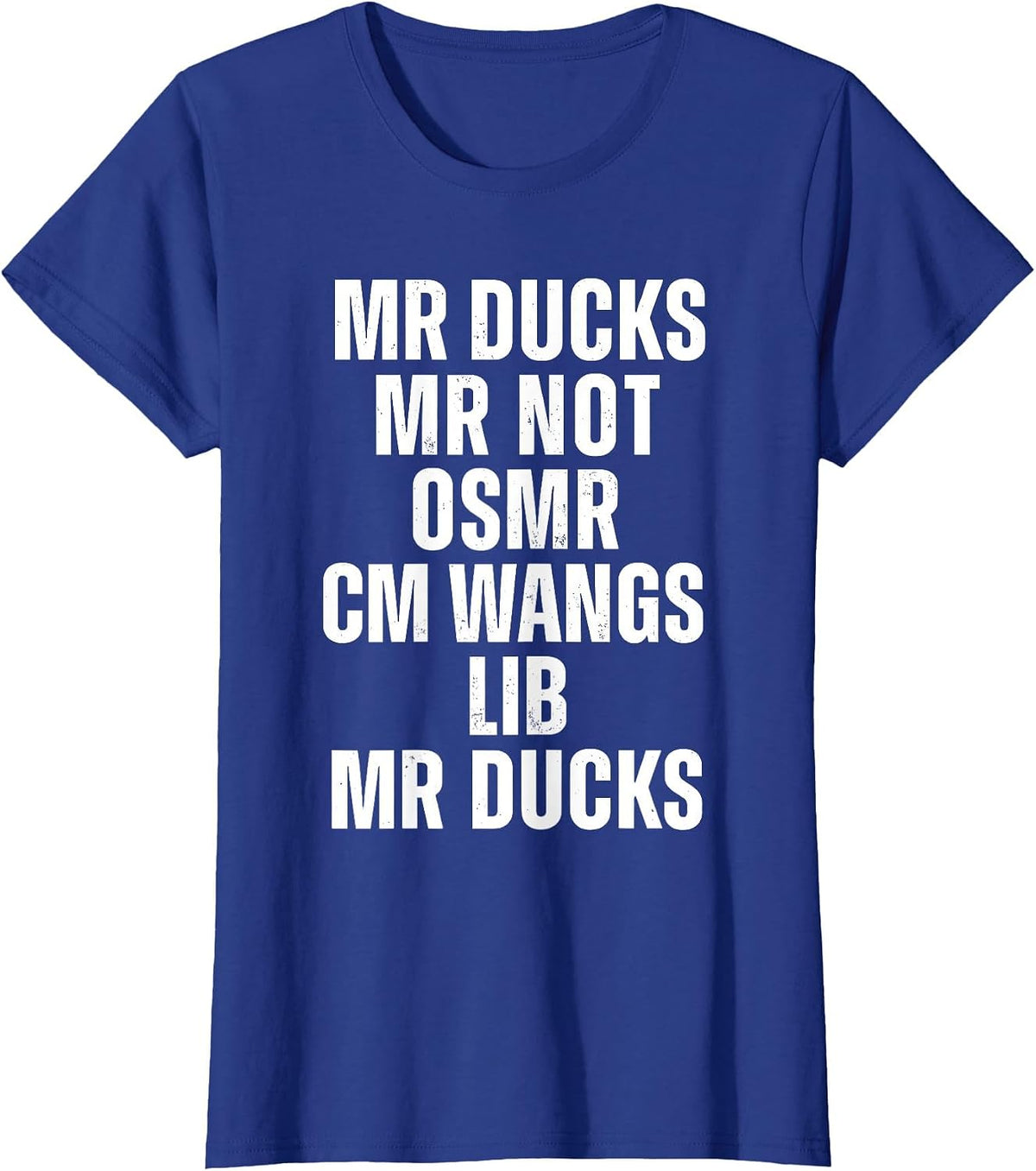 Mr Ducks Mr Not Duck Joke Phonetic Puzzle T-Shirt - Royal Blue