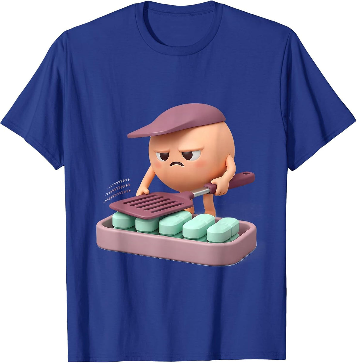 Men's Kawaii Spatula Pharmacy Tech Cute Pharmacist Gift T-Shirt - Royal Blue