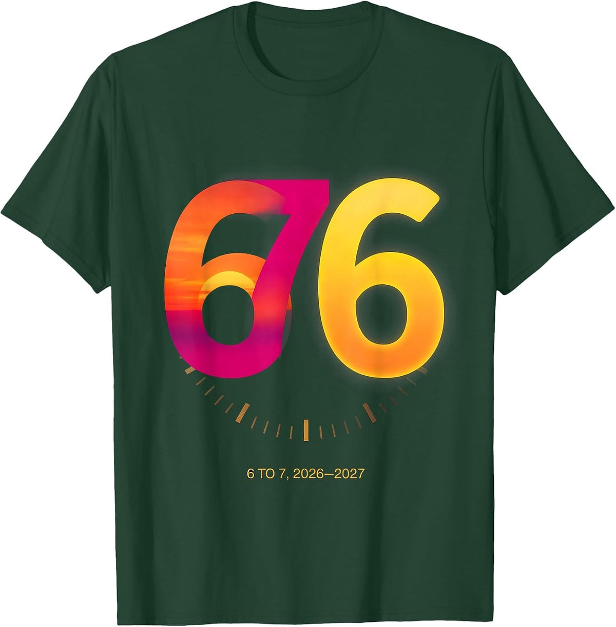 Men's 6 To 7 2026-2027 Funny Kids New Years Eve Party Meme T-Shirt - Dark Green
