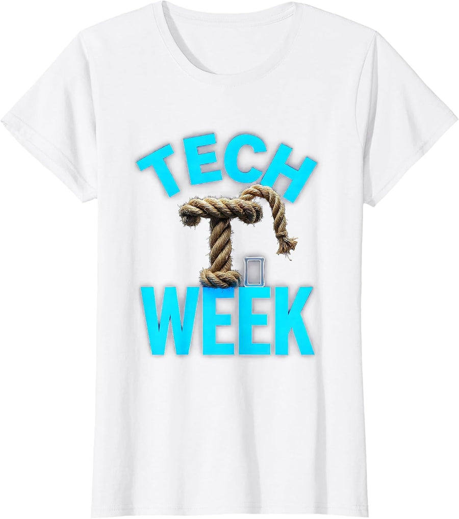 Women's Tech Week Funny Theatre Kid Musical Broadway Actor Humor T-Shirt - White