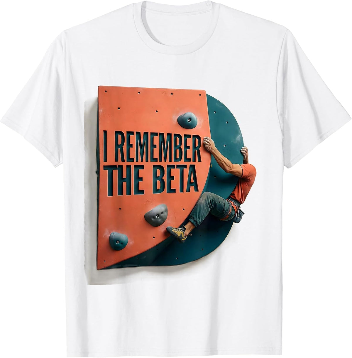 I Remember The Beta Funny Rock Climbing Bouldering Humor T-Shirt - White