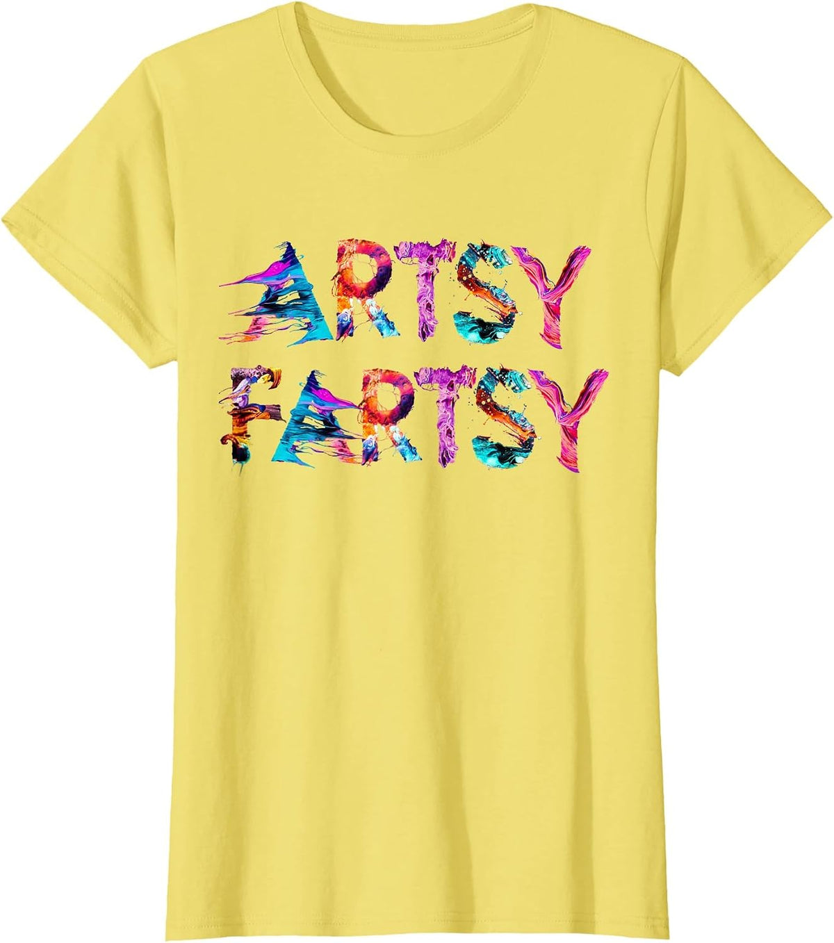 Artsy Fartsy Funny Artist T-Shirt T-Shirt - Lemon Yellow