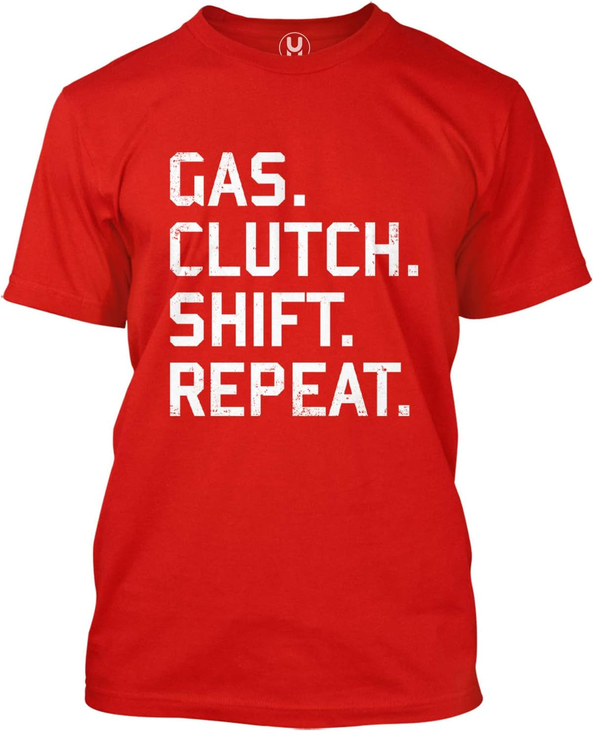 Haase Unlimited Gas. Clutch. Shift. Repeat. - Gearhead Men's T-Shirt - Red