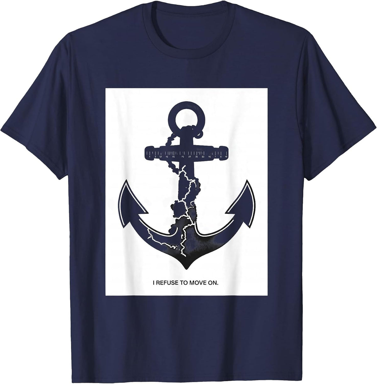 Men's I Refuse To Move On Funny History Teacher Back To School T-Shirt - Navy Blue