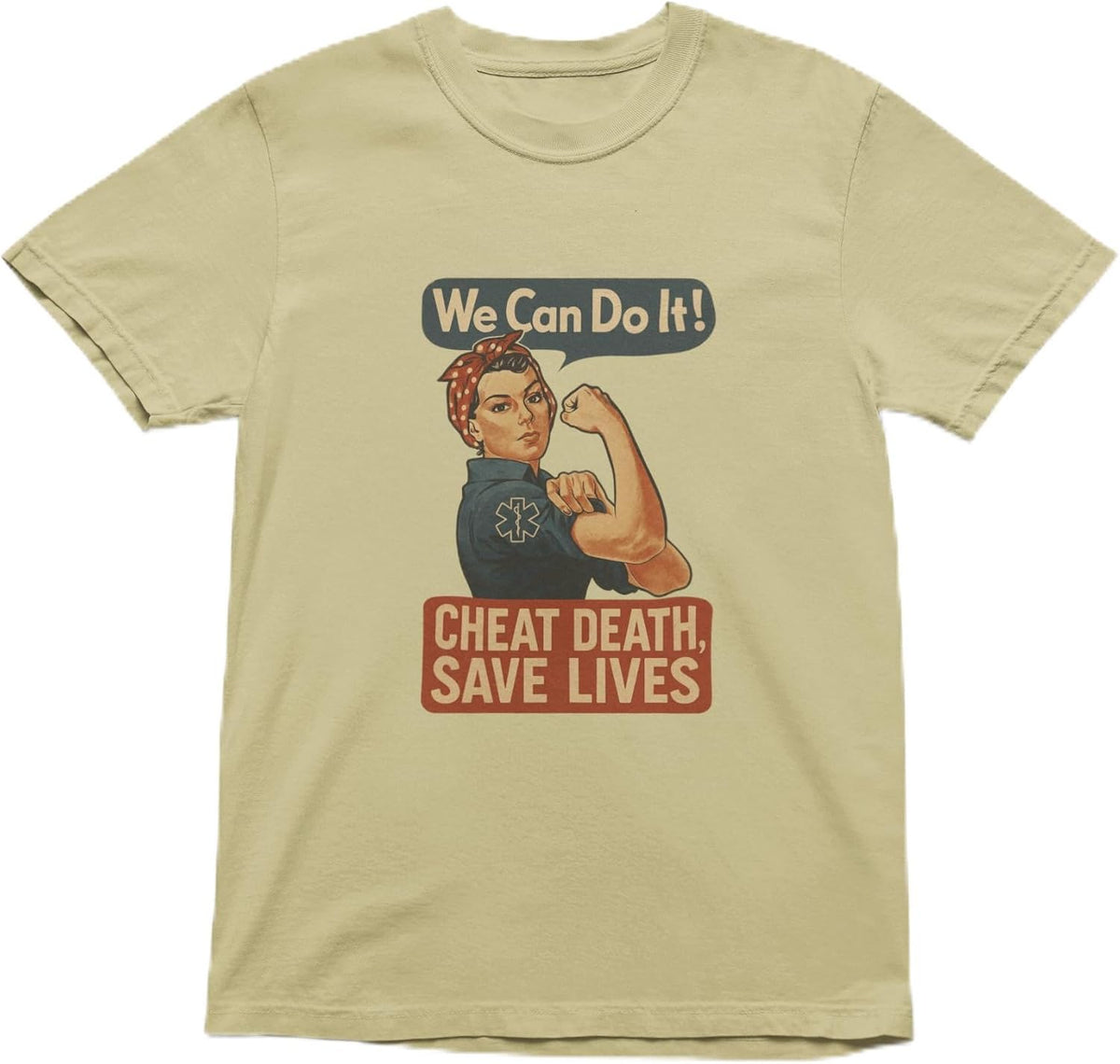 EMS Rosie Unisex First Responder T-Shirt - Khaki