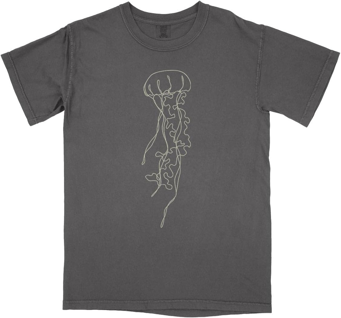 Simple Jellyfish Comfort Colors Short Sleeve Tee Unisex - Pepper