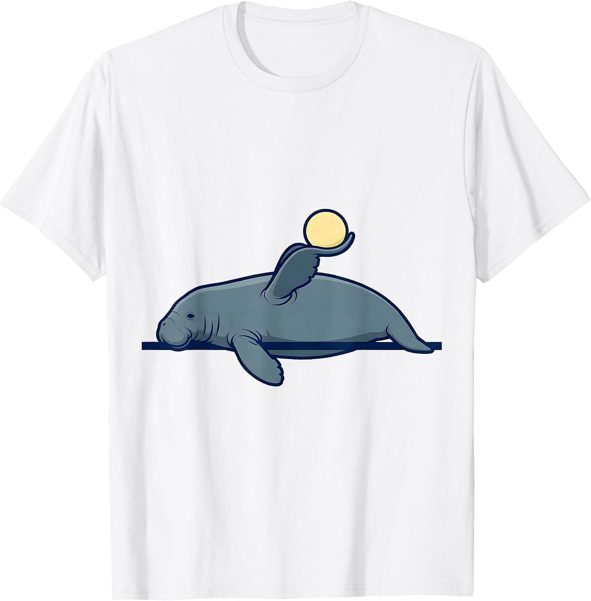 Men's Manatee Sea Cow Funny Animal Lover Humor T-Shirt - White