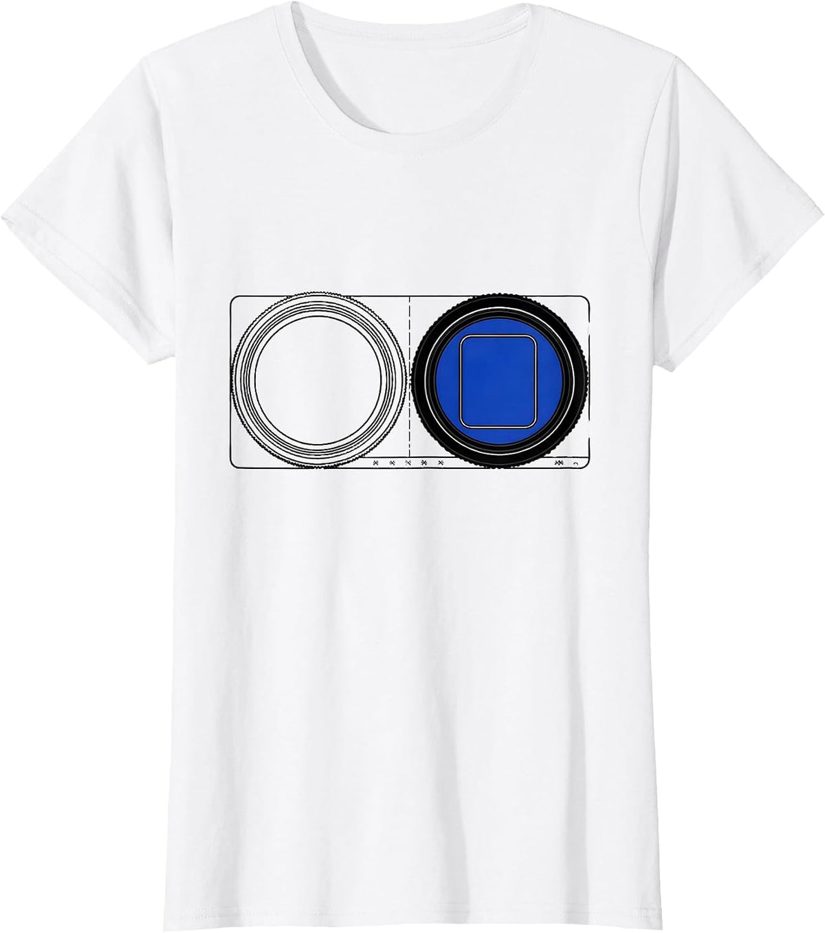 Women's Trial Frame Flip Humor Optometrist Eye Doctor Gift T-Shirt - White