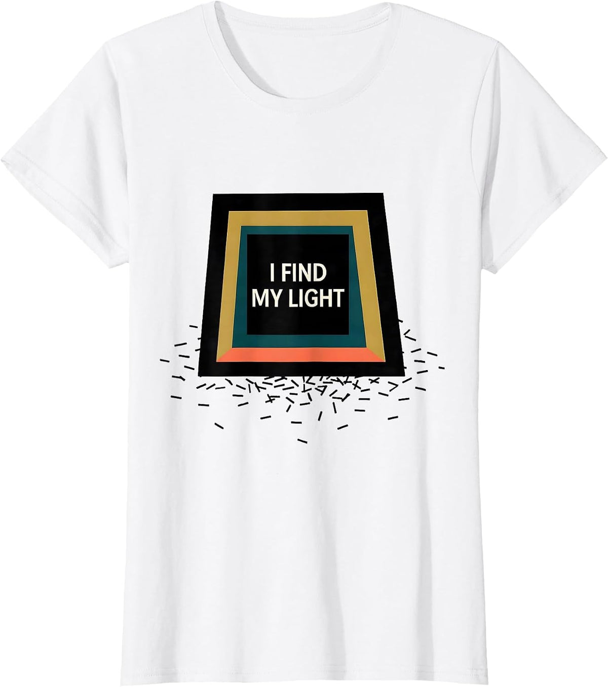 I Find My Light Editorial Conceptual Theater Kid Musical T-Shirt - White