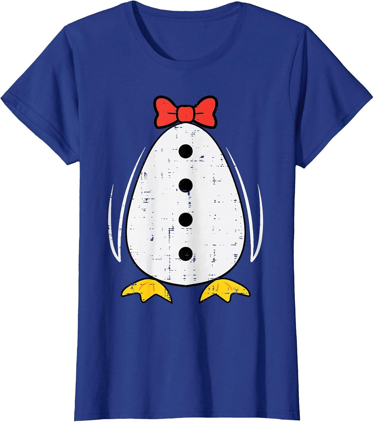 Penguin Costume Halloween Boys Girls Kids Toddler Women Men T-Shirt - Royal Blue