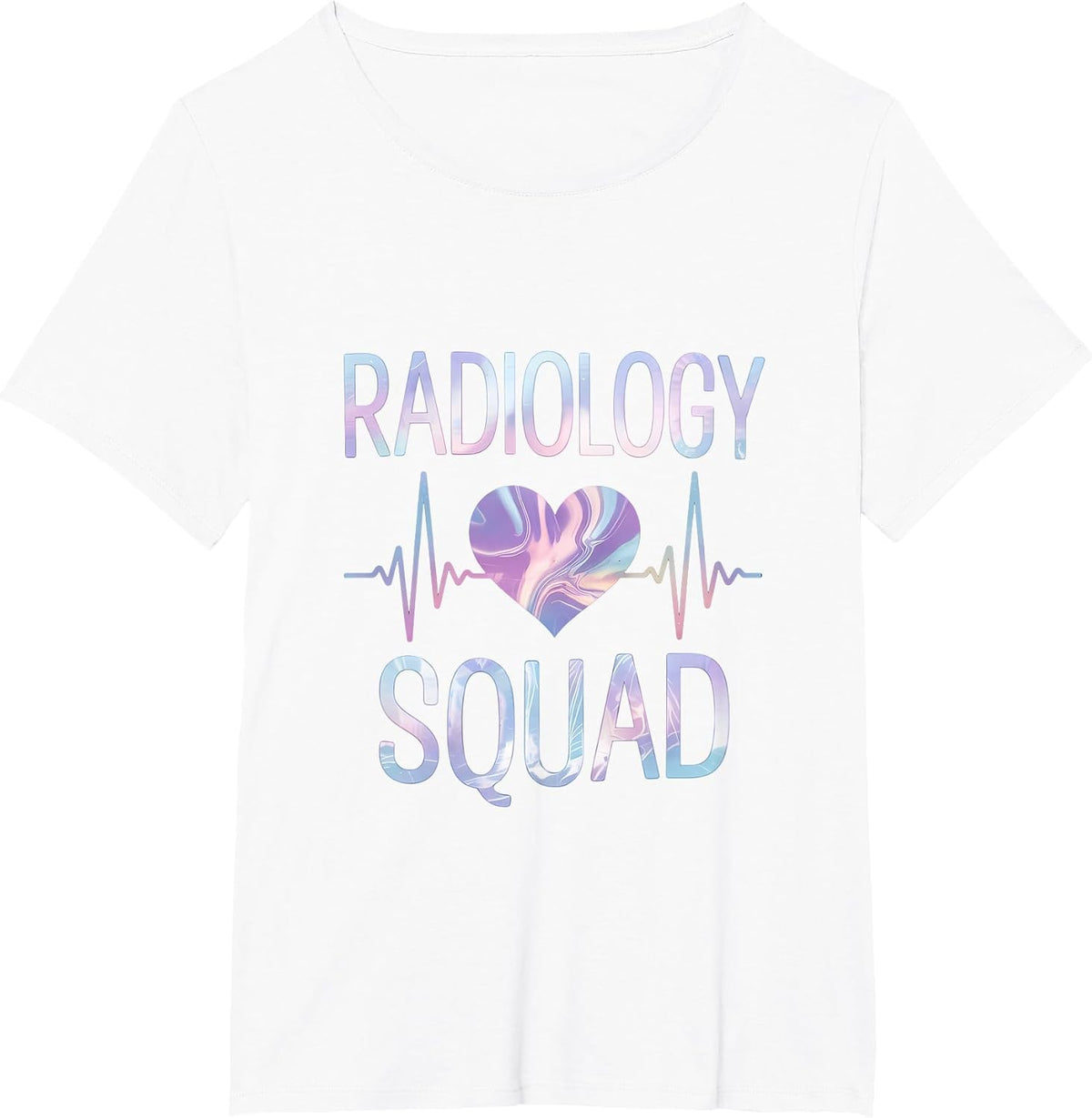 Radiology Squad Heartbeat Radiology Team T-Shirt - White