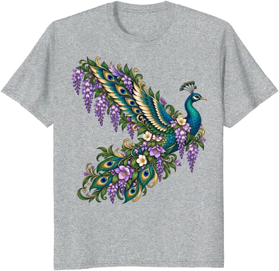 Deer Botanical T-Shirt Vintage Woodland Nature Lover Tee - S3