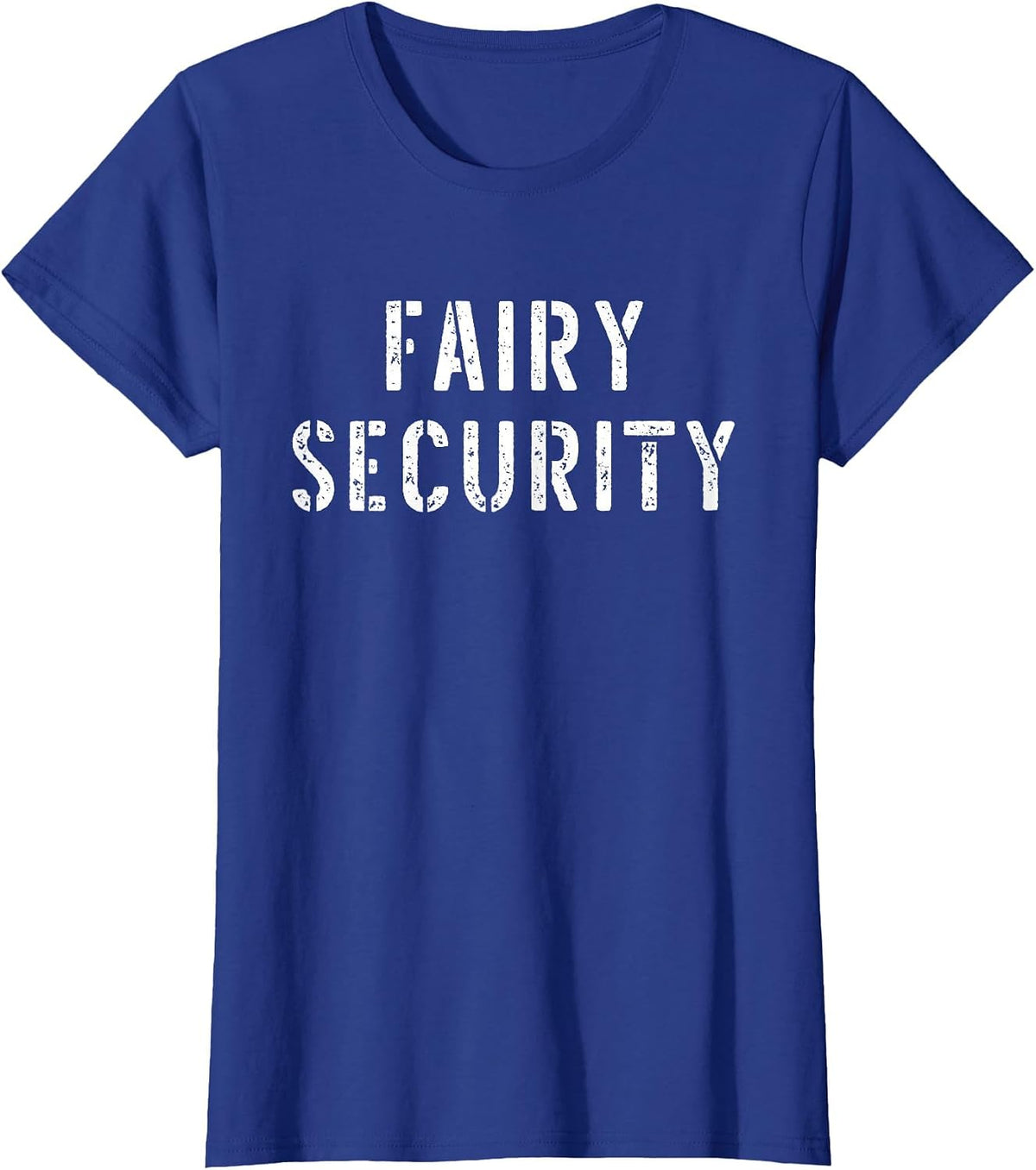 Halloween Dad Mom Daughter Adult Costume Fairy Security T-Shirt - Royal Blue