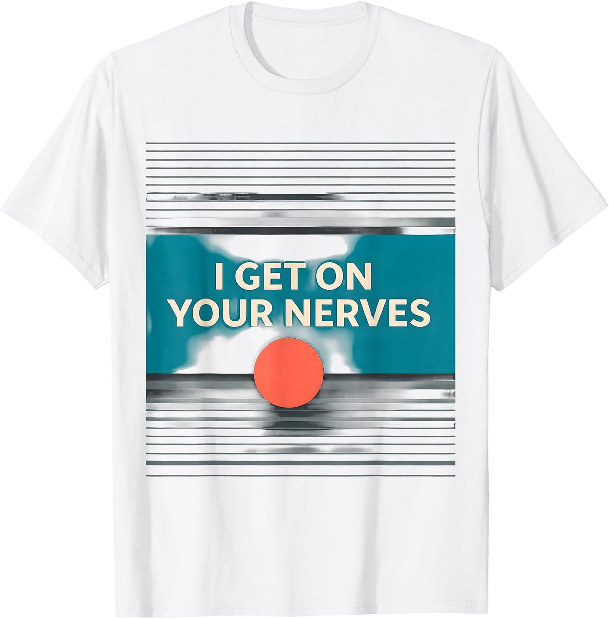 Men's I Get On Your Nerves Funny Massage Therapist Occupational T-Shirt - White