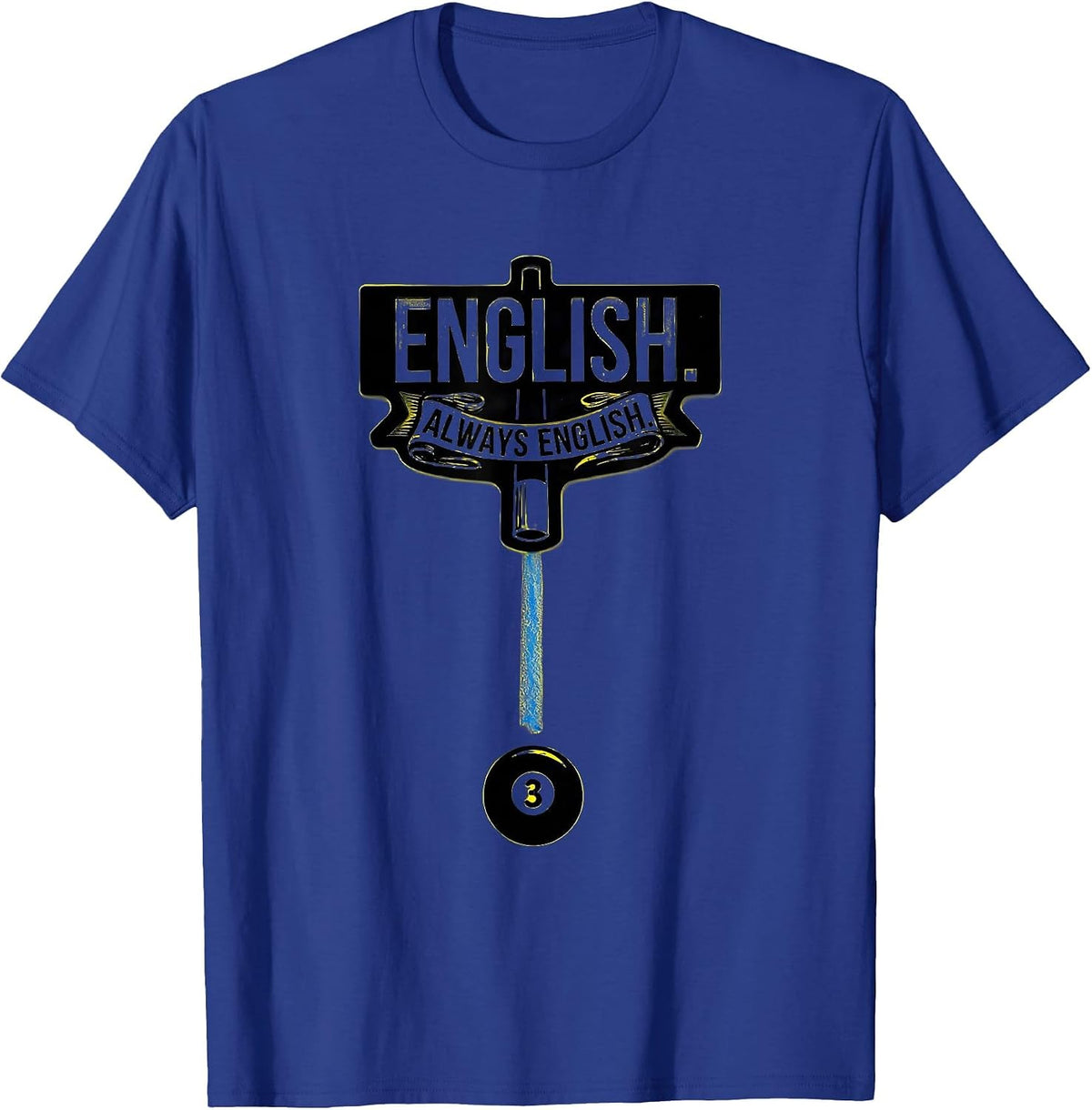 Never Underestimate An Old Man With A Cue Stick Pool Player T-Shirt - Royal Blue