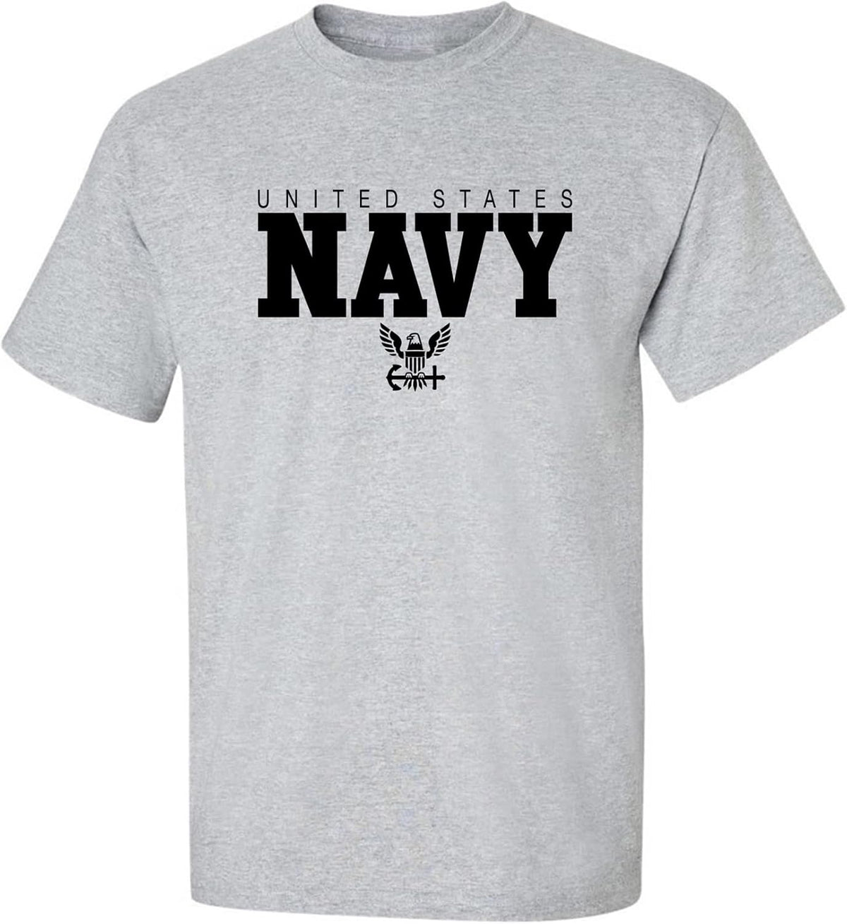 U.S. Navy Anchor Adult Short Sleeve T-Shirt - Sport Grey