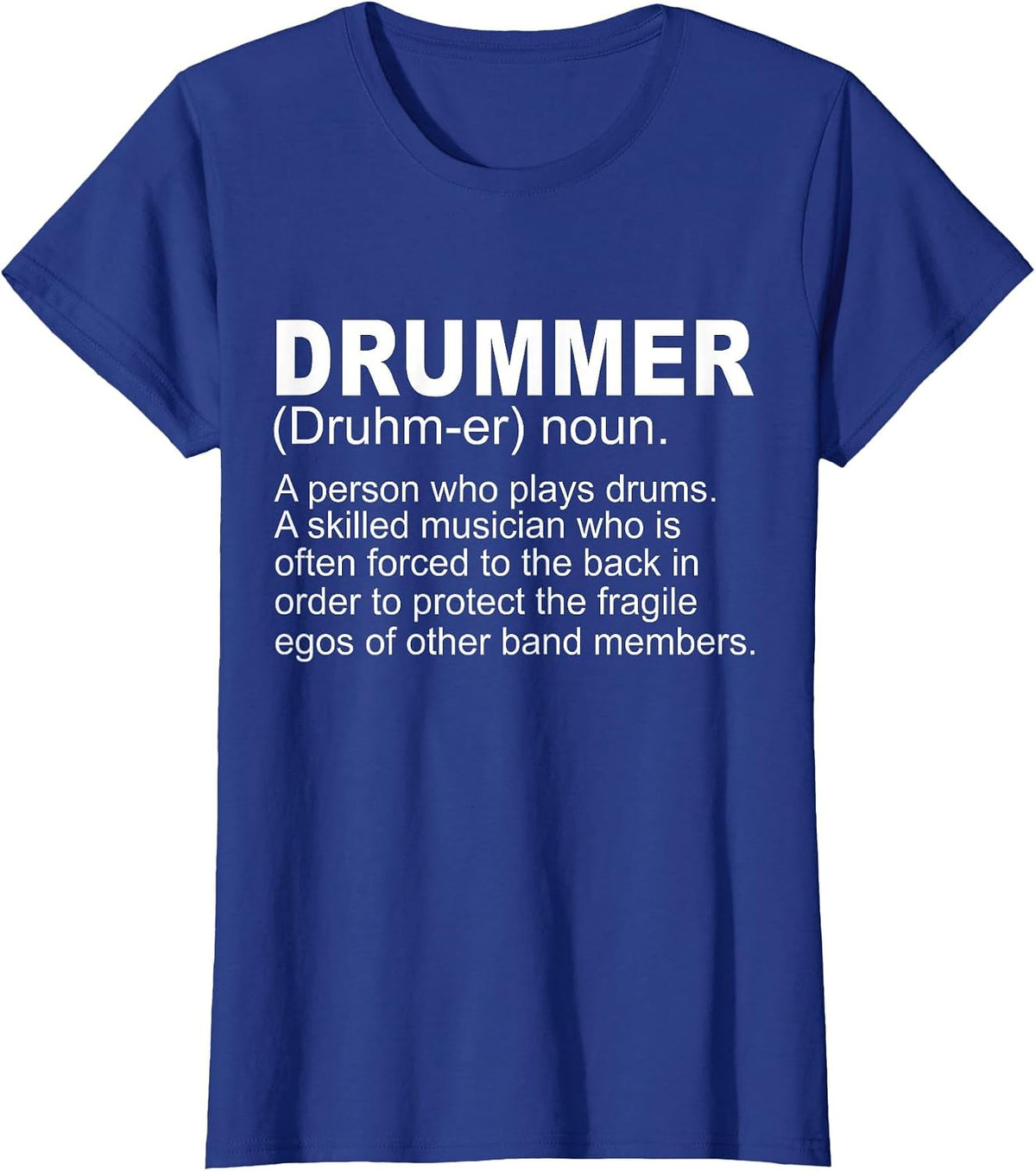 Drummer Funny - Drummer A Person Who Plays Drums T-Shirt - Royal Blue