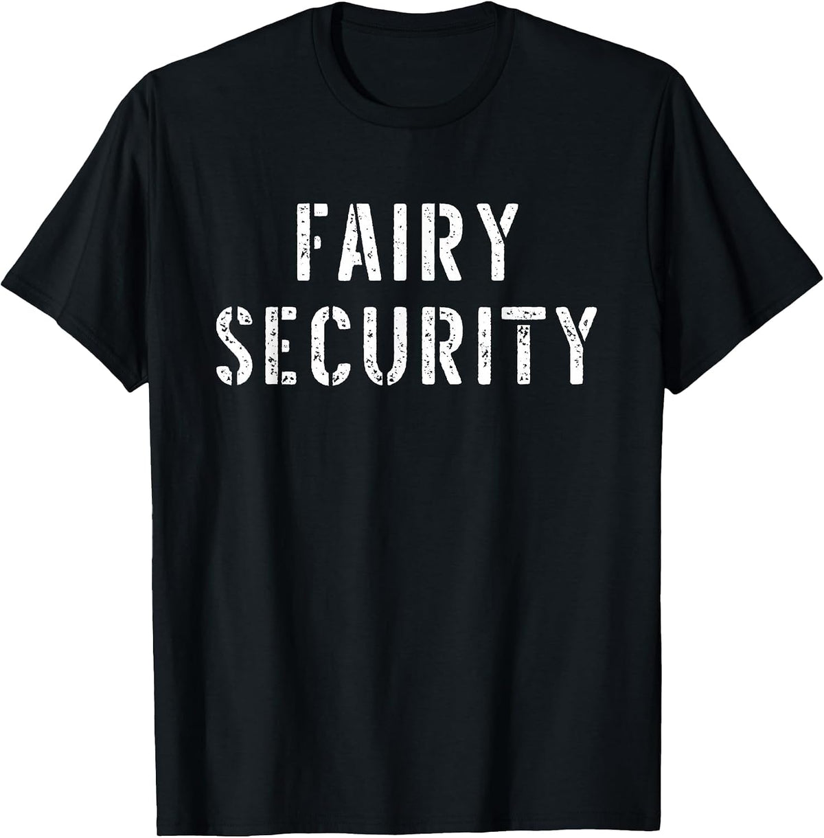 Halloween Dad Mom Daughter Adult Costume Fairy Security T-Shirt - Black