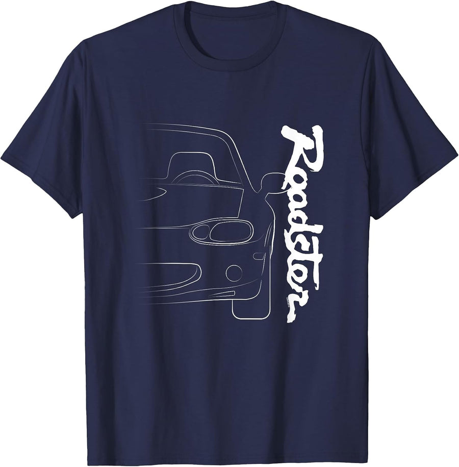 Car Guy Convertible Roadster Lover T-Shirt - NB T-Shirt - Navy Blue
