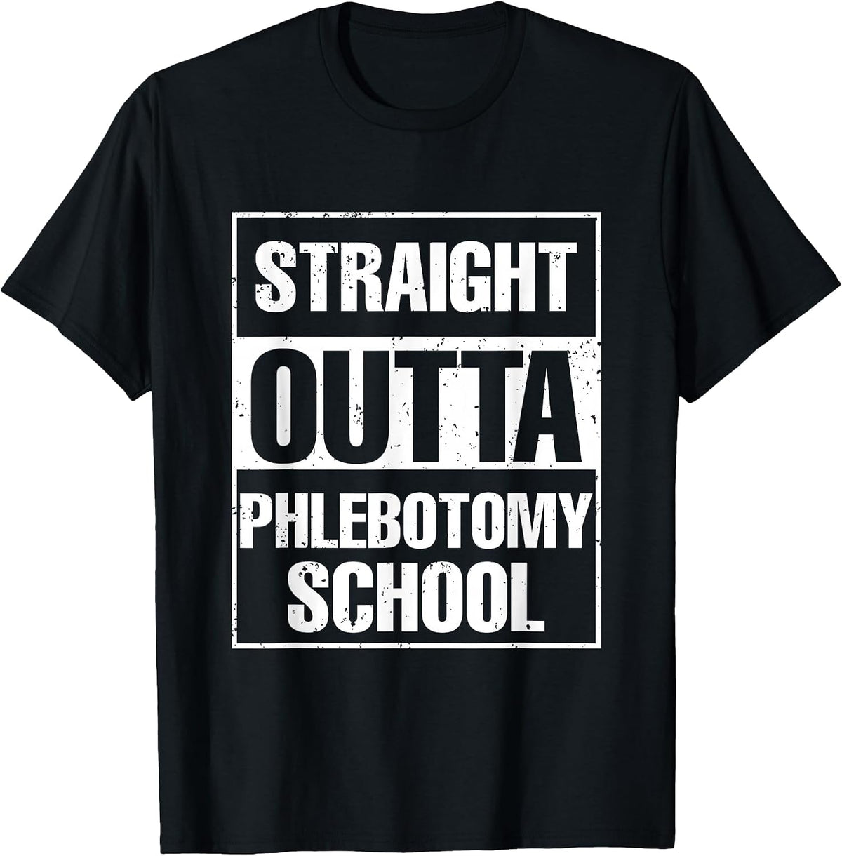 Phlebotomy Medical Nurse Syringe Blood Phlebotomy T-Shirt - Black