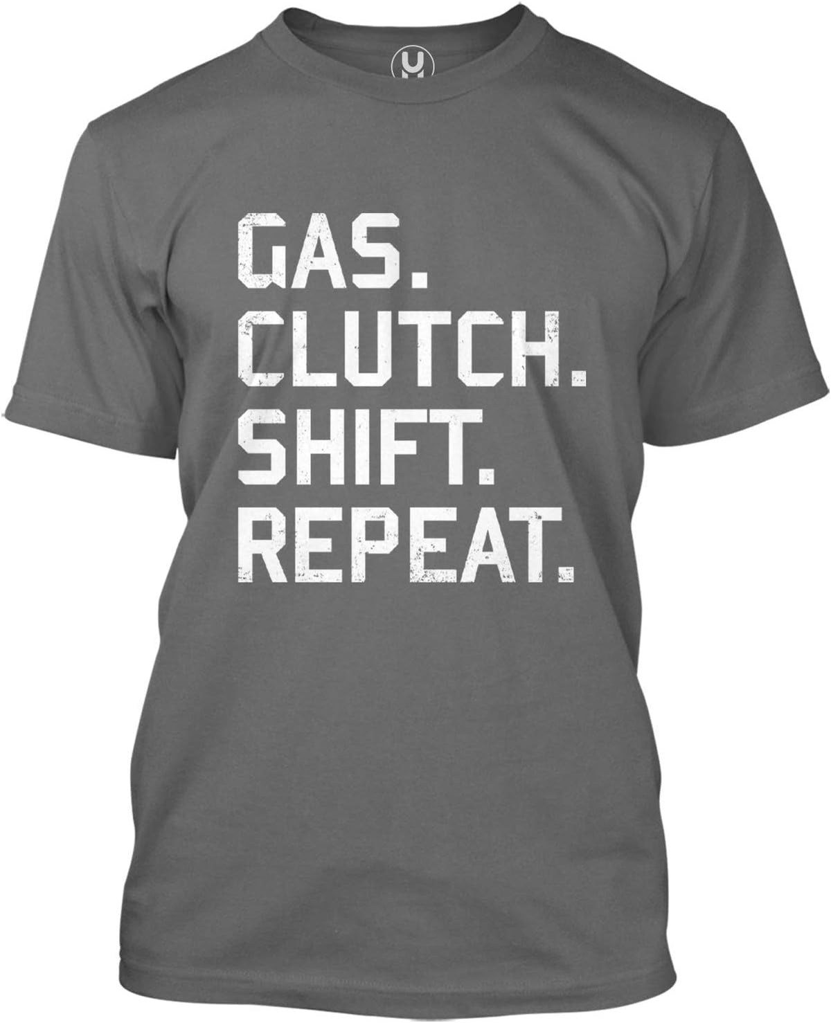 Haase Unlimited Gas. Clutch. Shift. Repeat. - Gearhead Men's T-Shirt - Charcoal