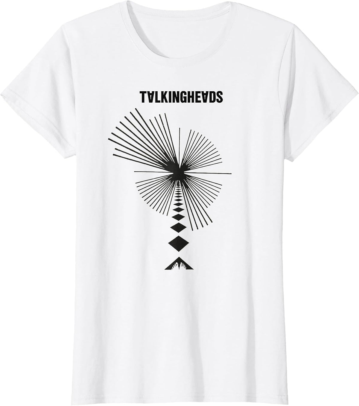Talking Heads Geometric Line T-Shirt - White