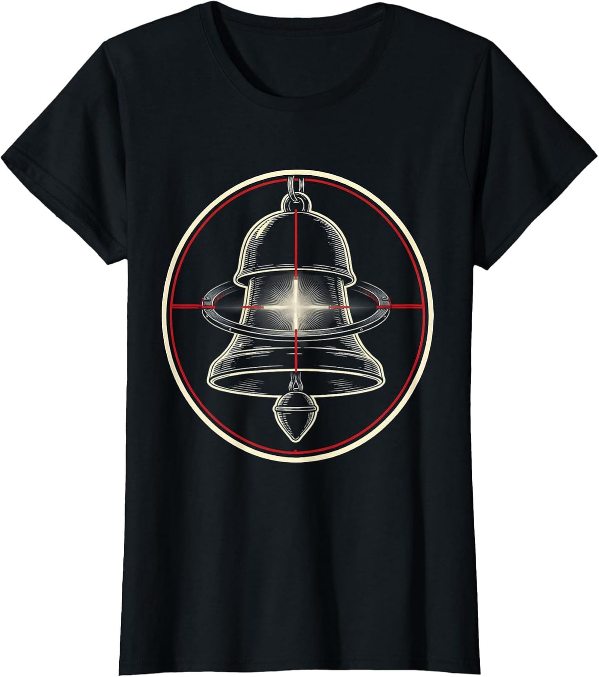 Exploded Christmas Bell Radiology Tech Humor T-Shirt - Black