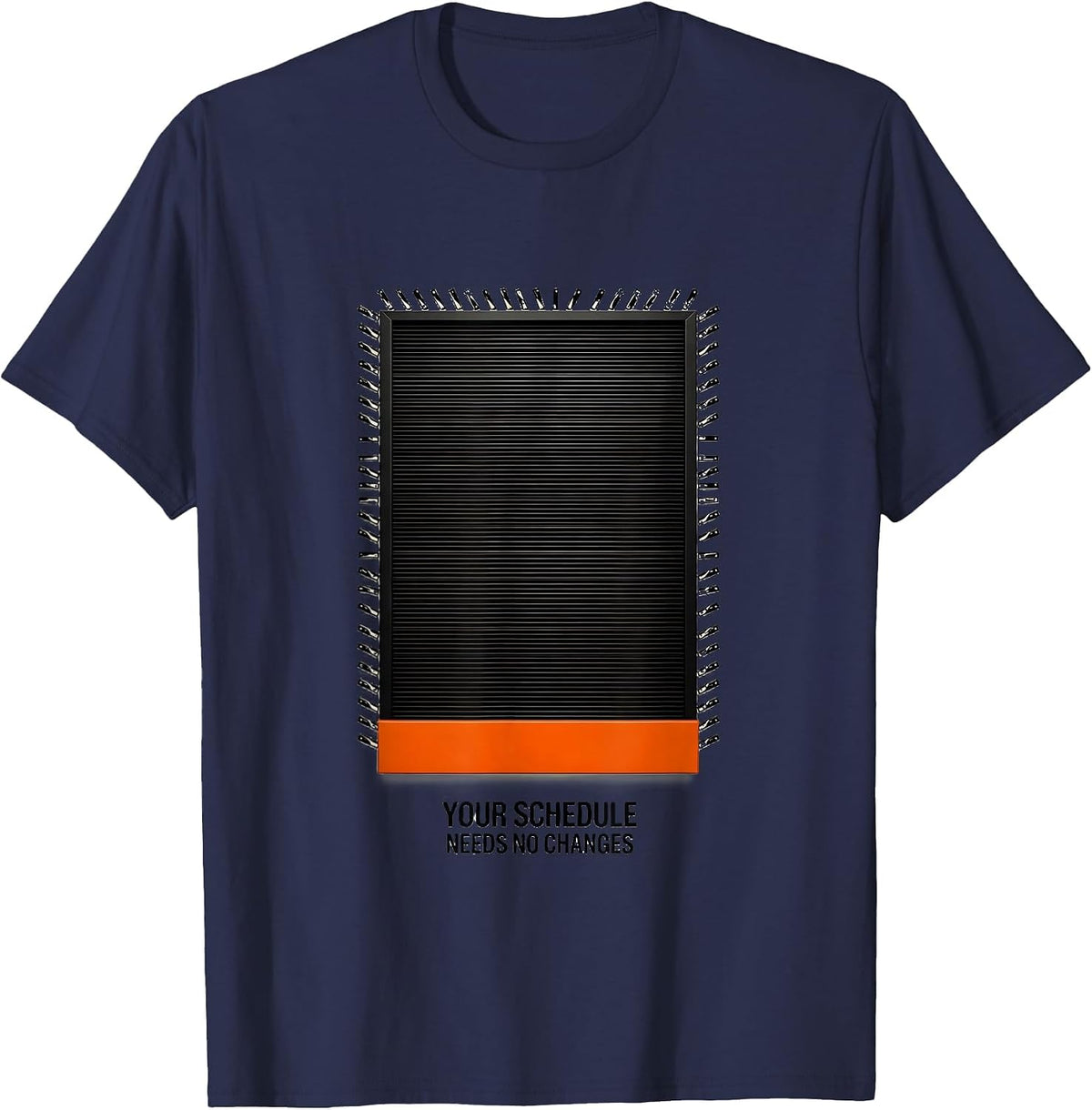 Men's Your Schedule Needs No Changes Funny School Counselor Retro T-Shirt - Navy Blue