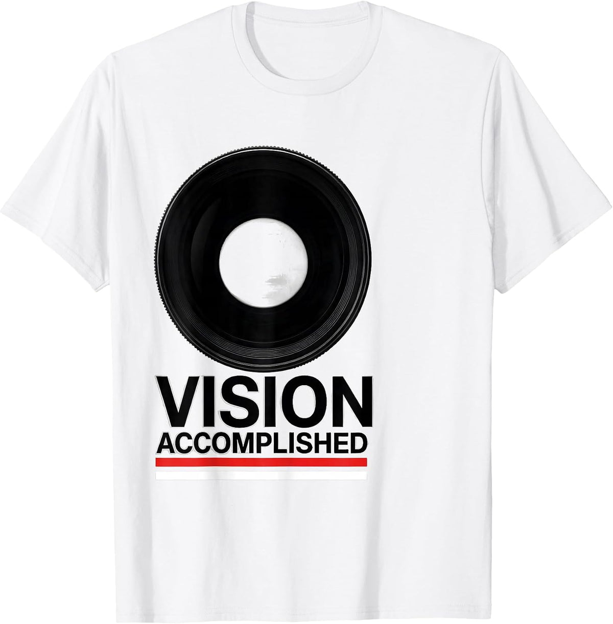 Men's Vision Accomplished Swiss International Optometrist Eye T-Shirt - White