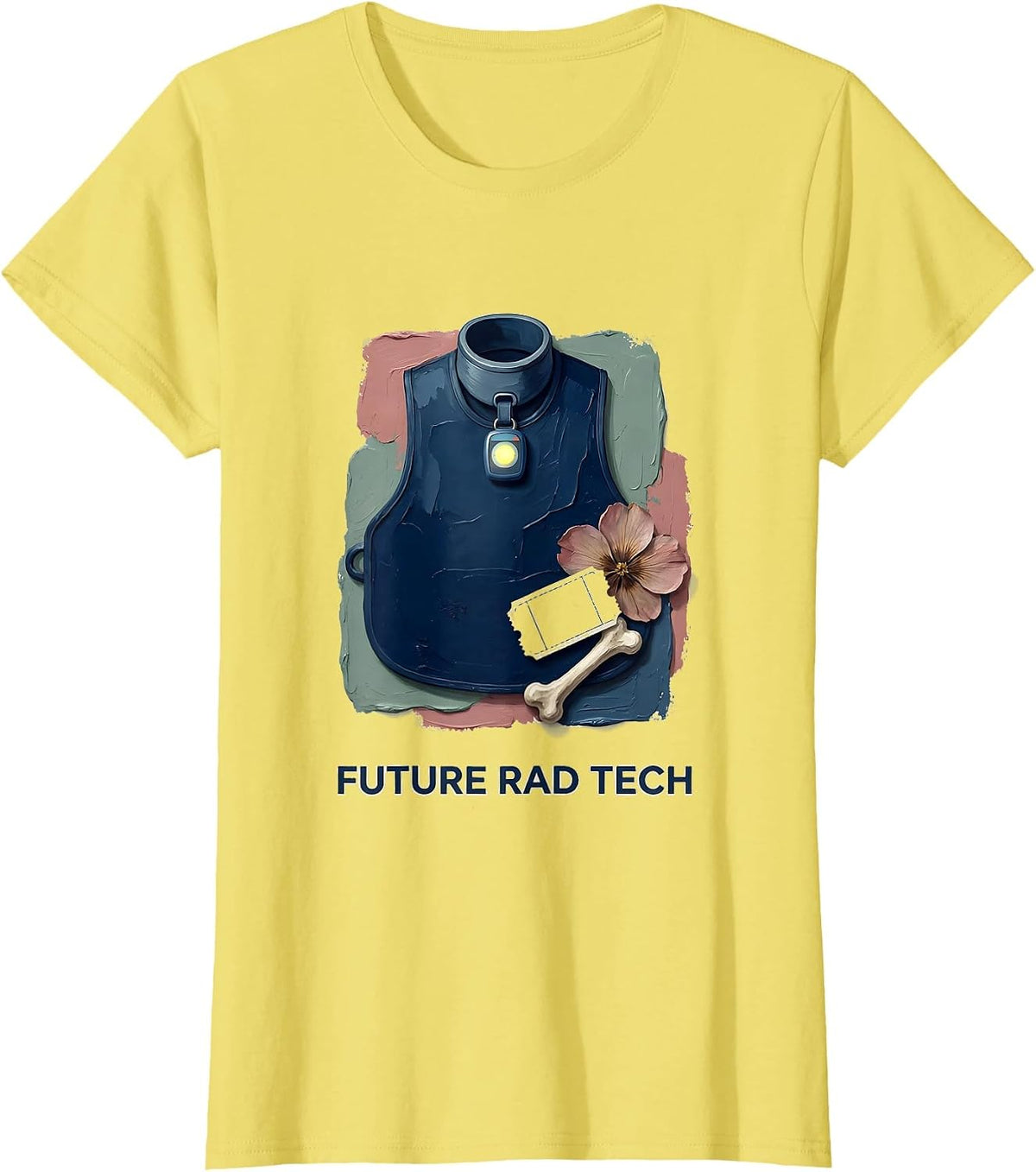 Future Rad Tech Funny Radiologic Technologist X-Ray CT MRI T-Shirt - Lemon Yellow
