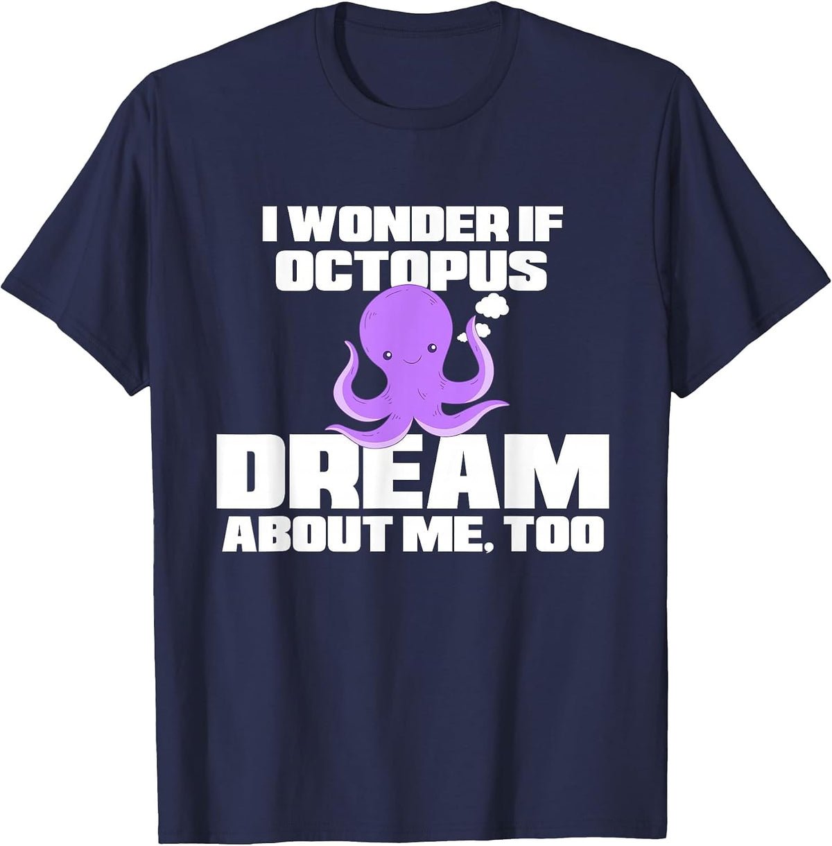 Funny Octopus Shirt - Octopus Pajamas Women Men Kids T-Shirt - Navy Blue