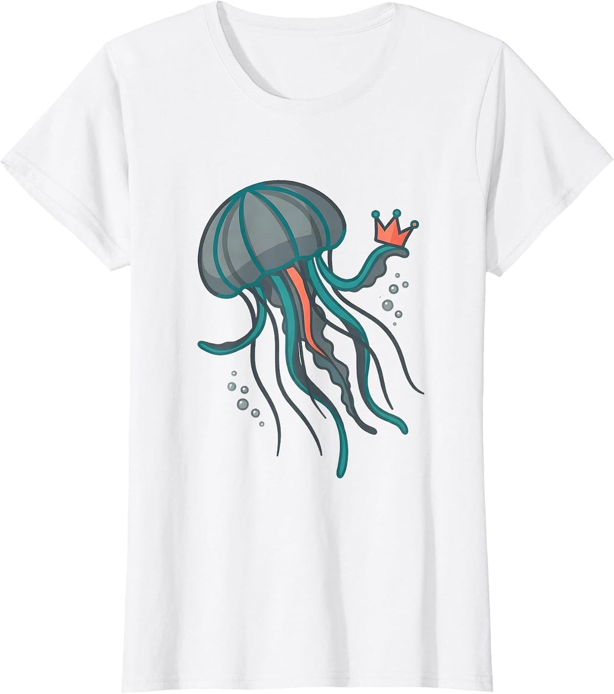 Proud Jellyfish Whimsical Ocean Creature Lover Gift T-Shirt - White