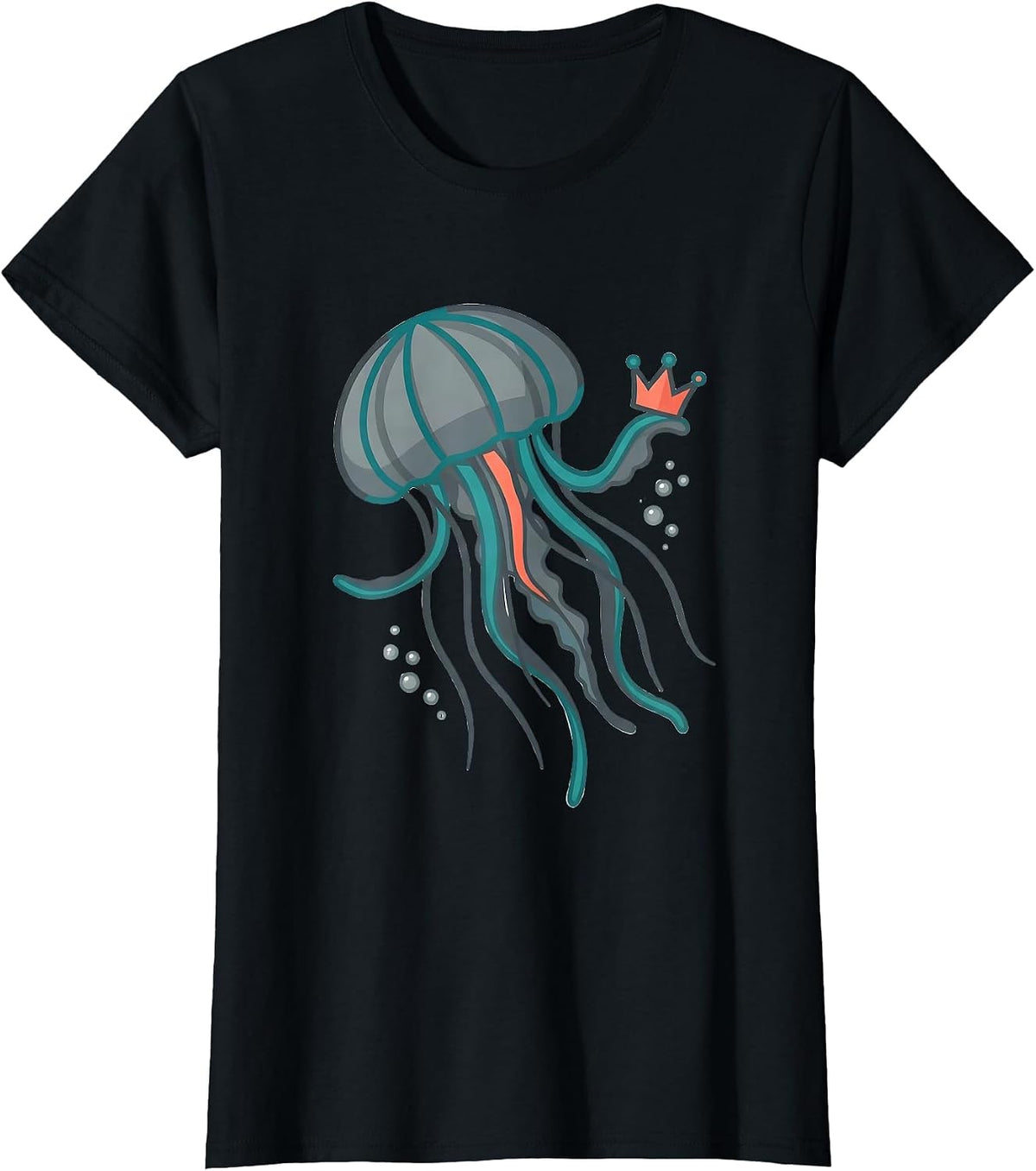 Proud Jellyfish Whimsical Ocean Creature Lover Gift T-Shirt - Black