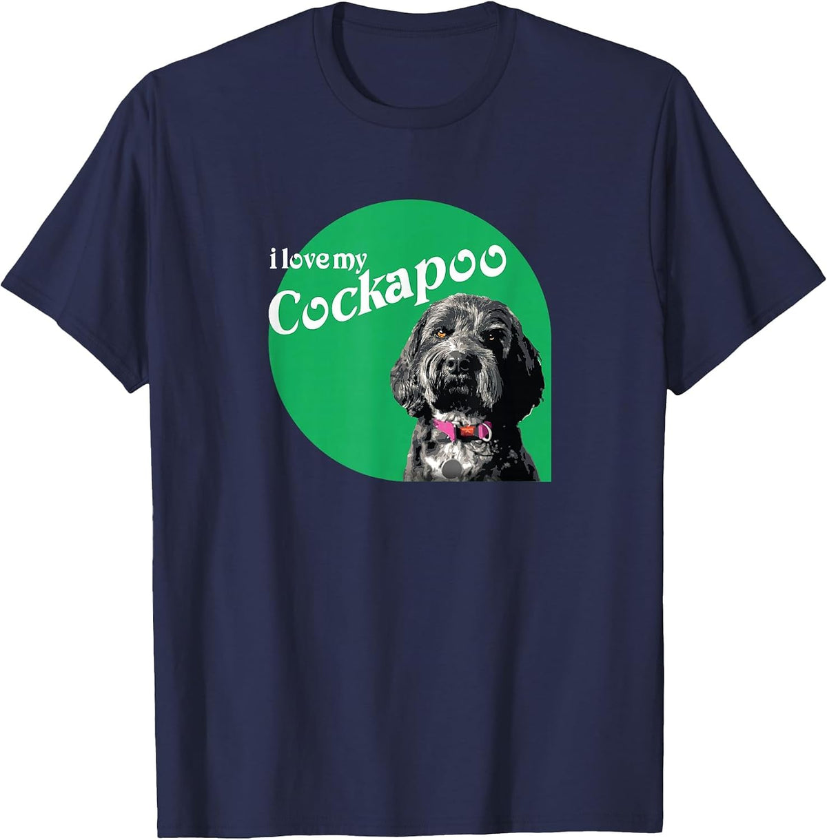 i Love My Cockapoo T-Shirt - Navy Blue
