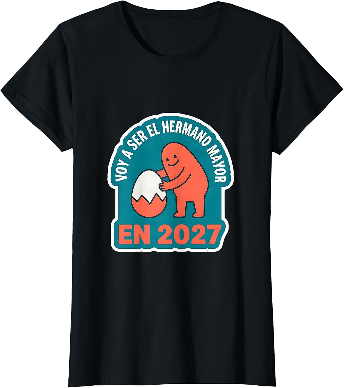 Voy a ser el hermano mayor en 2027 Spanish Big Brother T-Shirt - Black