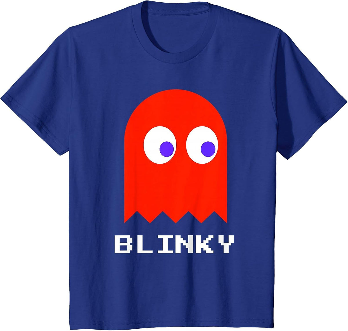 Retro Gamer Nerd Blinky Halloween Costume T-Shirt - Royal Blue