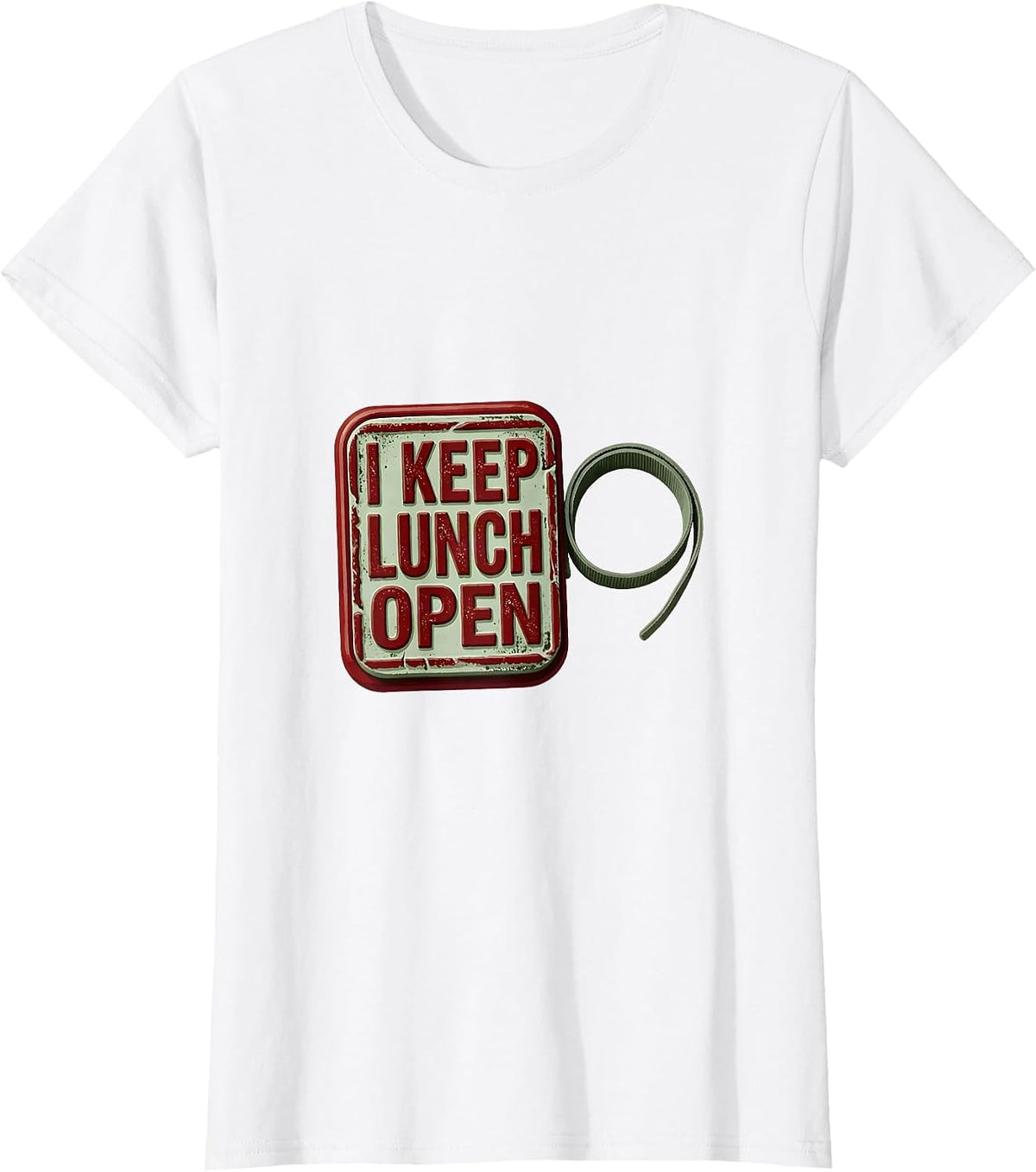 I Keep Lunch Open Groovy Positivity Inclusion Teacher Gift T-Shirt - White