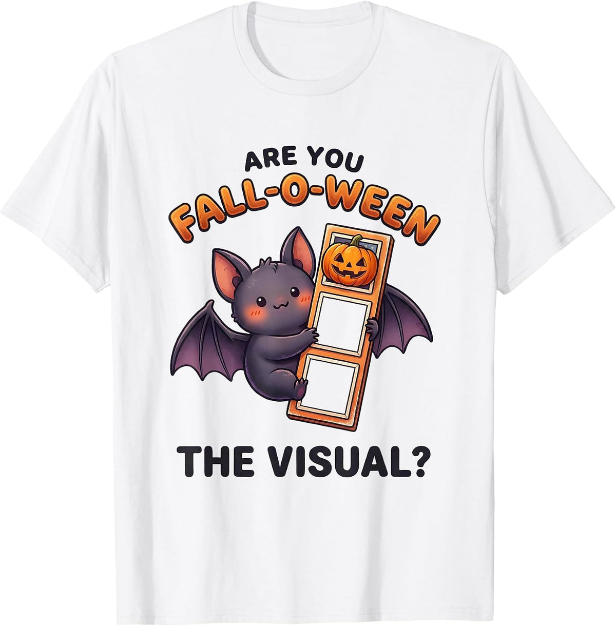 Men's Are You Fall-O-Ween The Visual Cute Kawaii Teacher Halloween T-Shirt - White