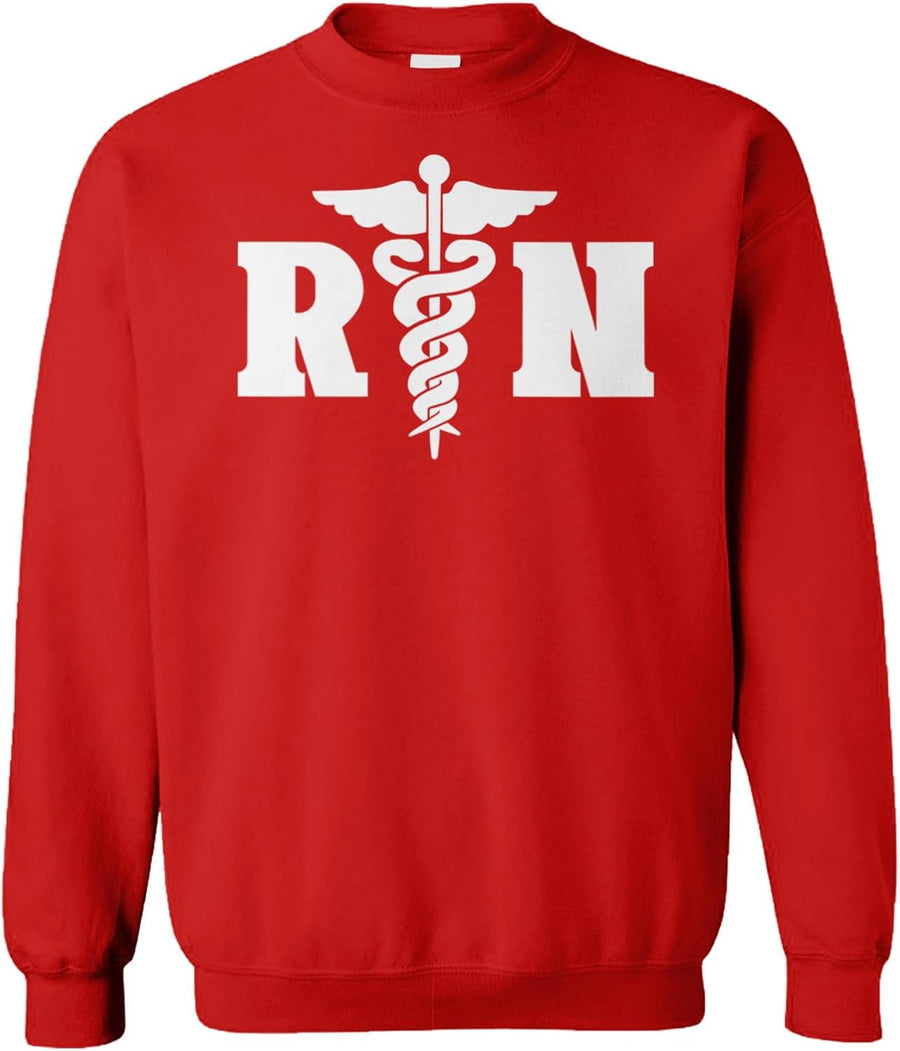 Tcombo RN - Registered Nurse Nursing Unisex Crewneck Sweatshirt - Red