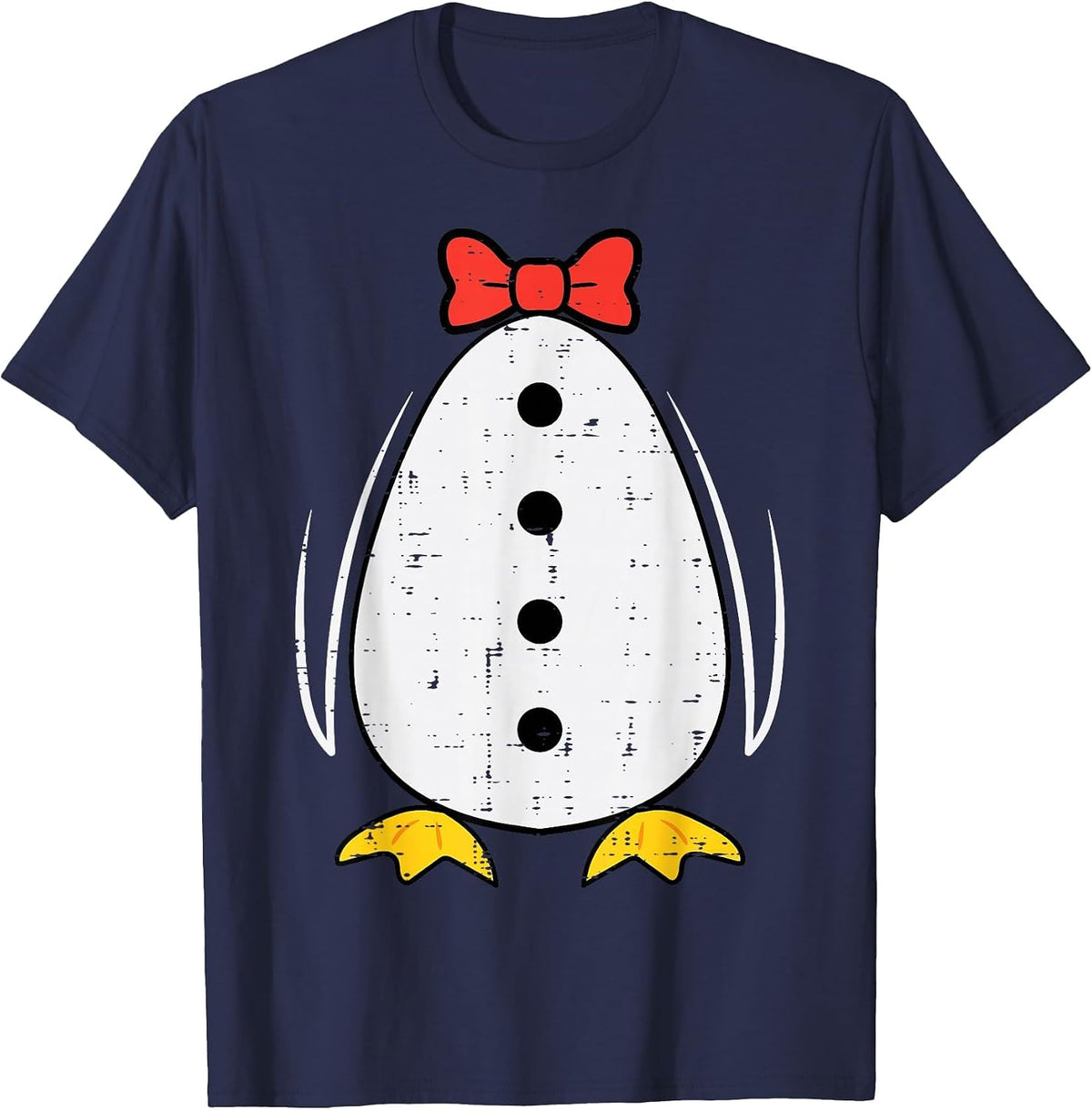 Penguin Costume Halloween Boys Girls Kids Toddler Women Men T-Shirt - Navy Blue