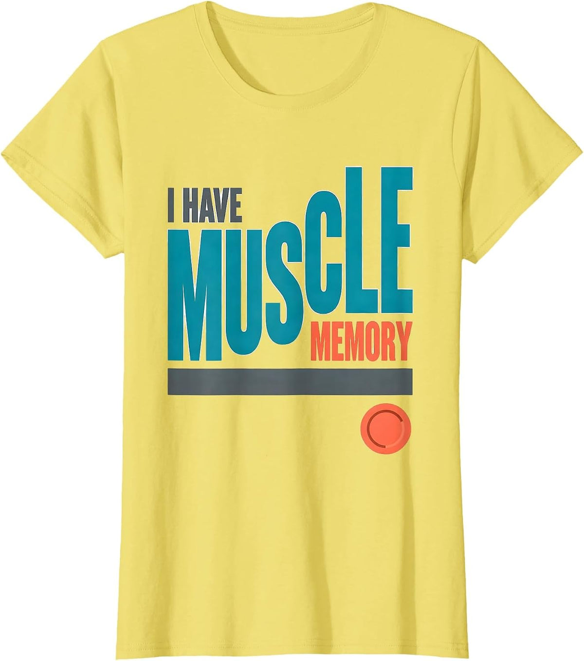 I Have Muscle Memory Funny Massage Therapist LMT Gift T-Shirt - Lemon Yellow