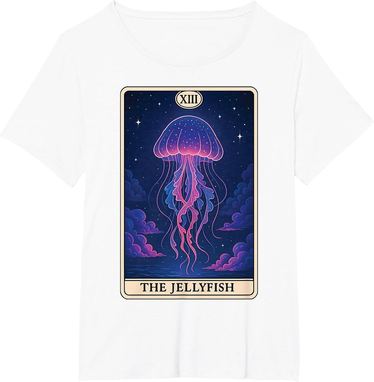 The Jellyfish Tarot Card T-Shirt - White