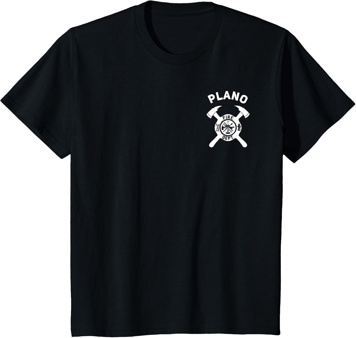City of Plano Fire Department Texas Firefighter T-Shirt - Black
