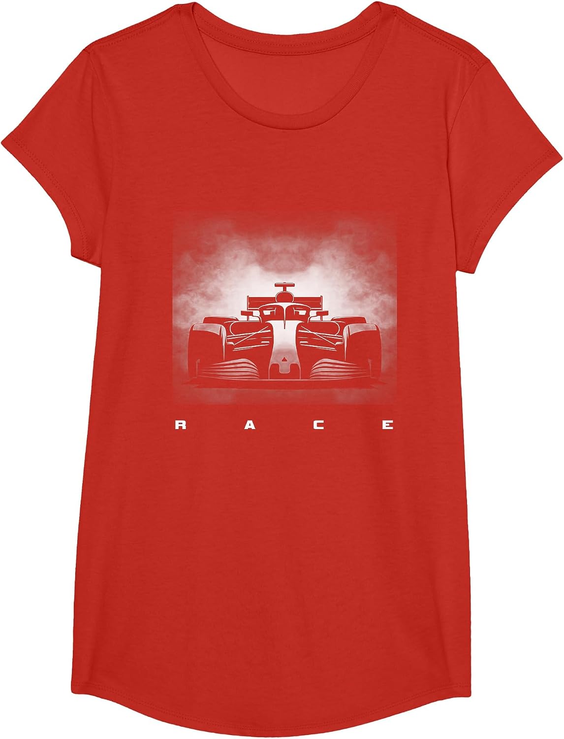 Racing Cars T-Shirt - Girls Red
